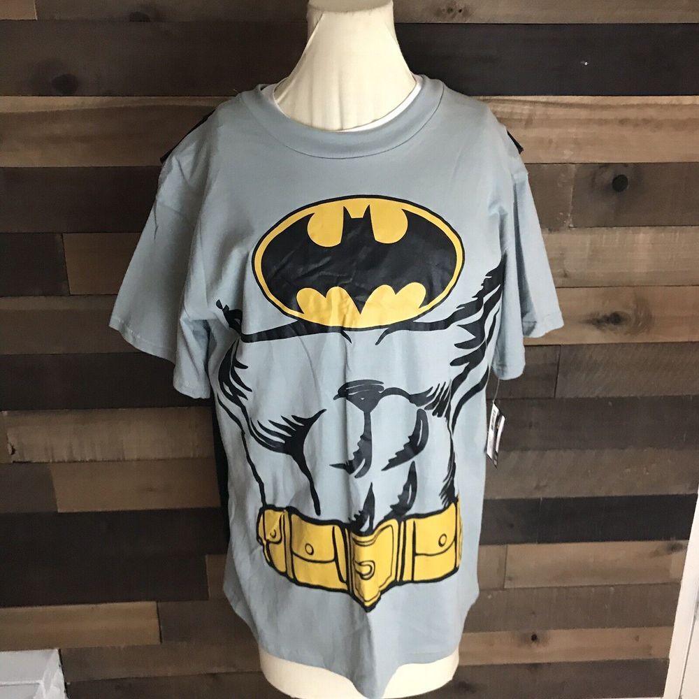 Batman Shirt The Dark Knight Rises Mens ‎ With Cape Size Xl